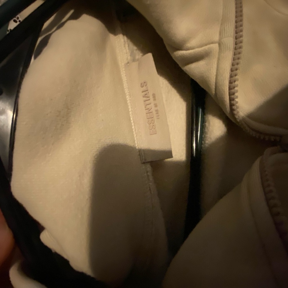 Essentials Off-White Quarter-Zip Top - image 2